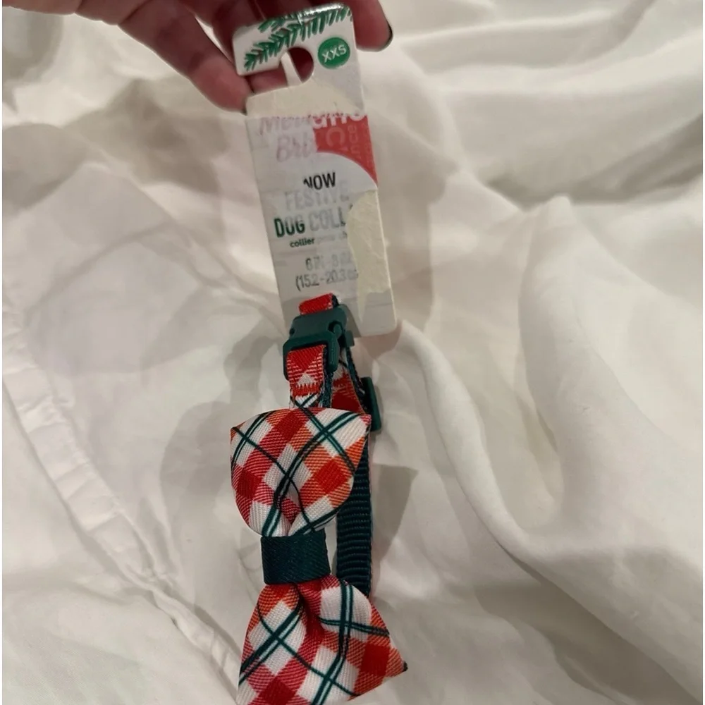 NWT Merry & Bright Plaid Dog Collar Christmas Buffalo Plaid 2023